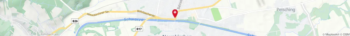 Map representation of the location for Apotheke Zur Madonna in 2620 Neunkirchen